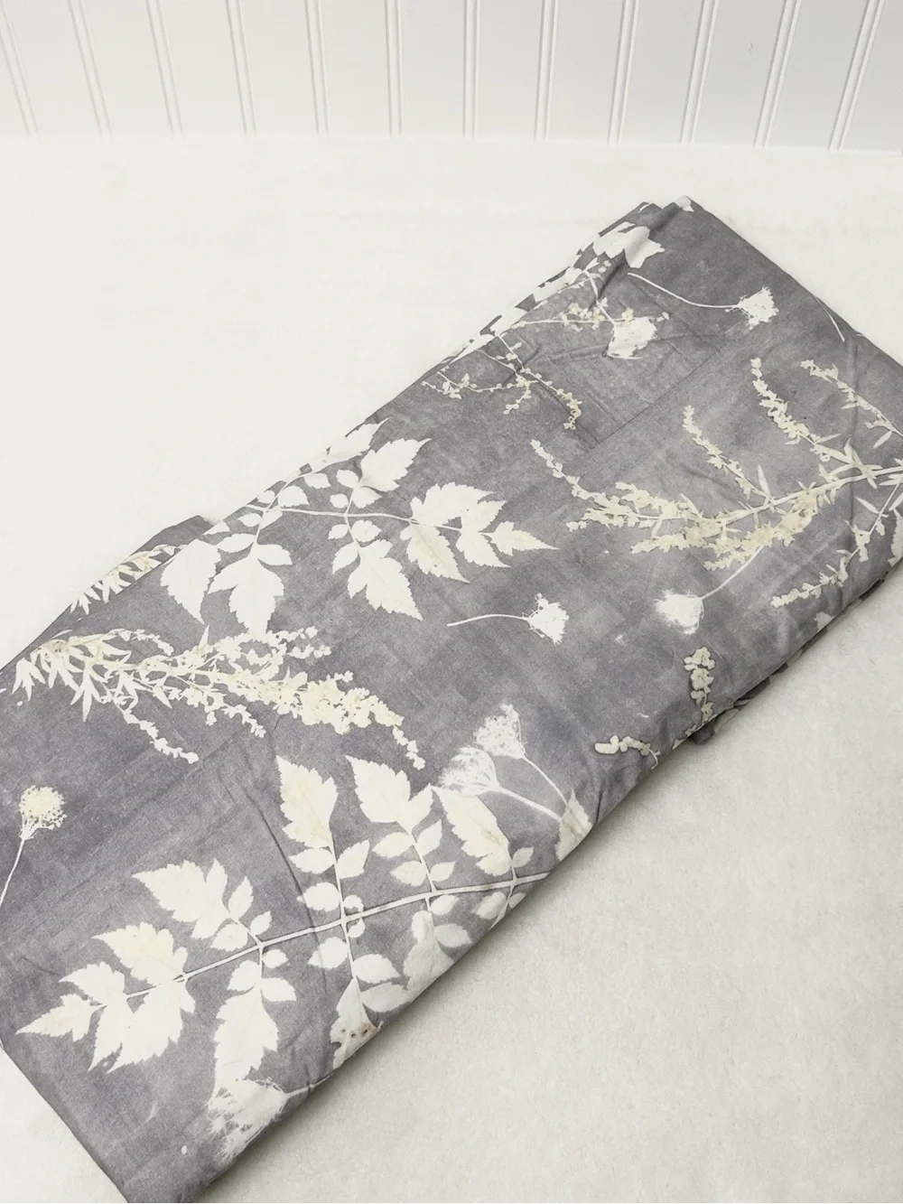 Pottery Barn Shadow Floral percale duvet king